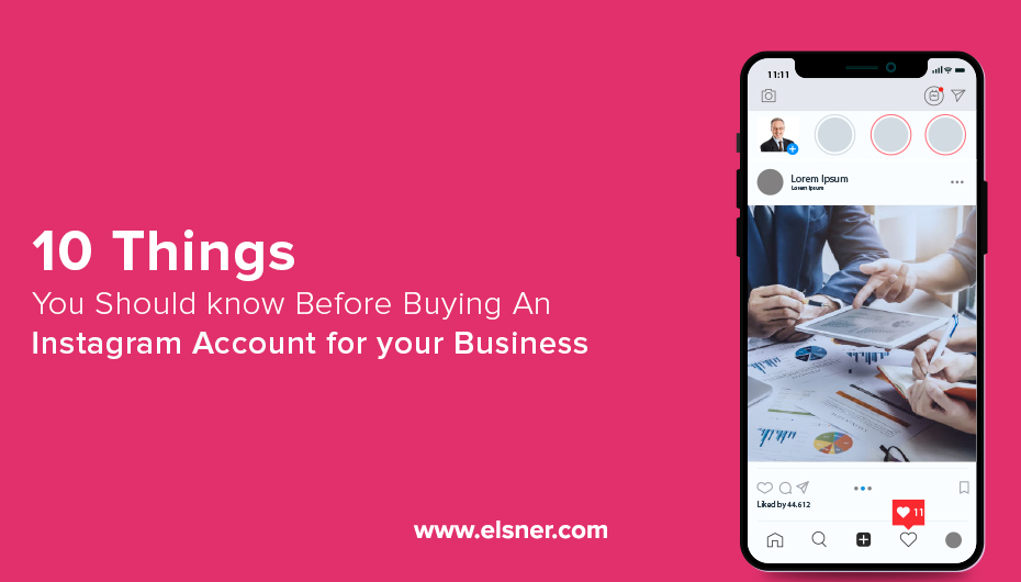 Instagram account for your business