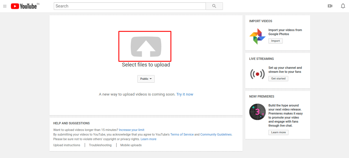 Put your video on YouTube