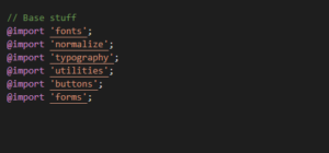 Partials and Import 