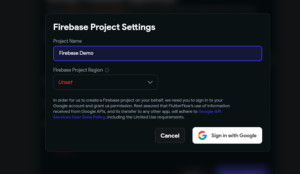 Firebase Project Setting