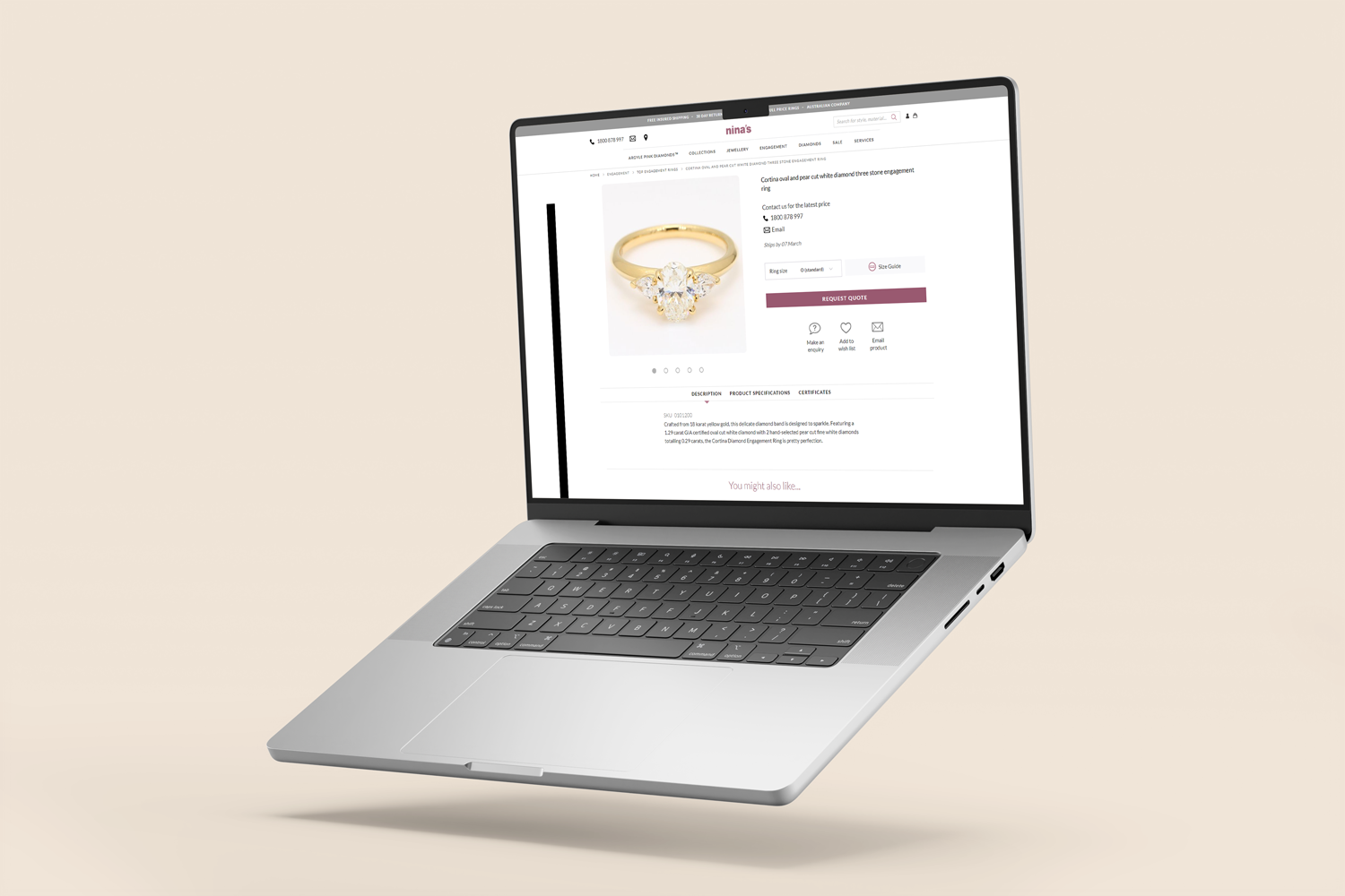 Ninas Jewellery Magento Development Crafted by Elsner