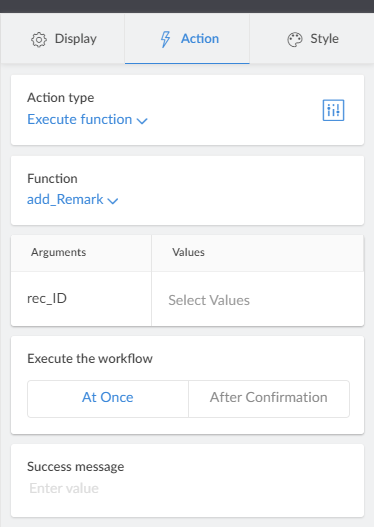 Execute function