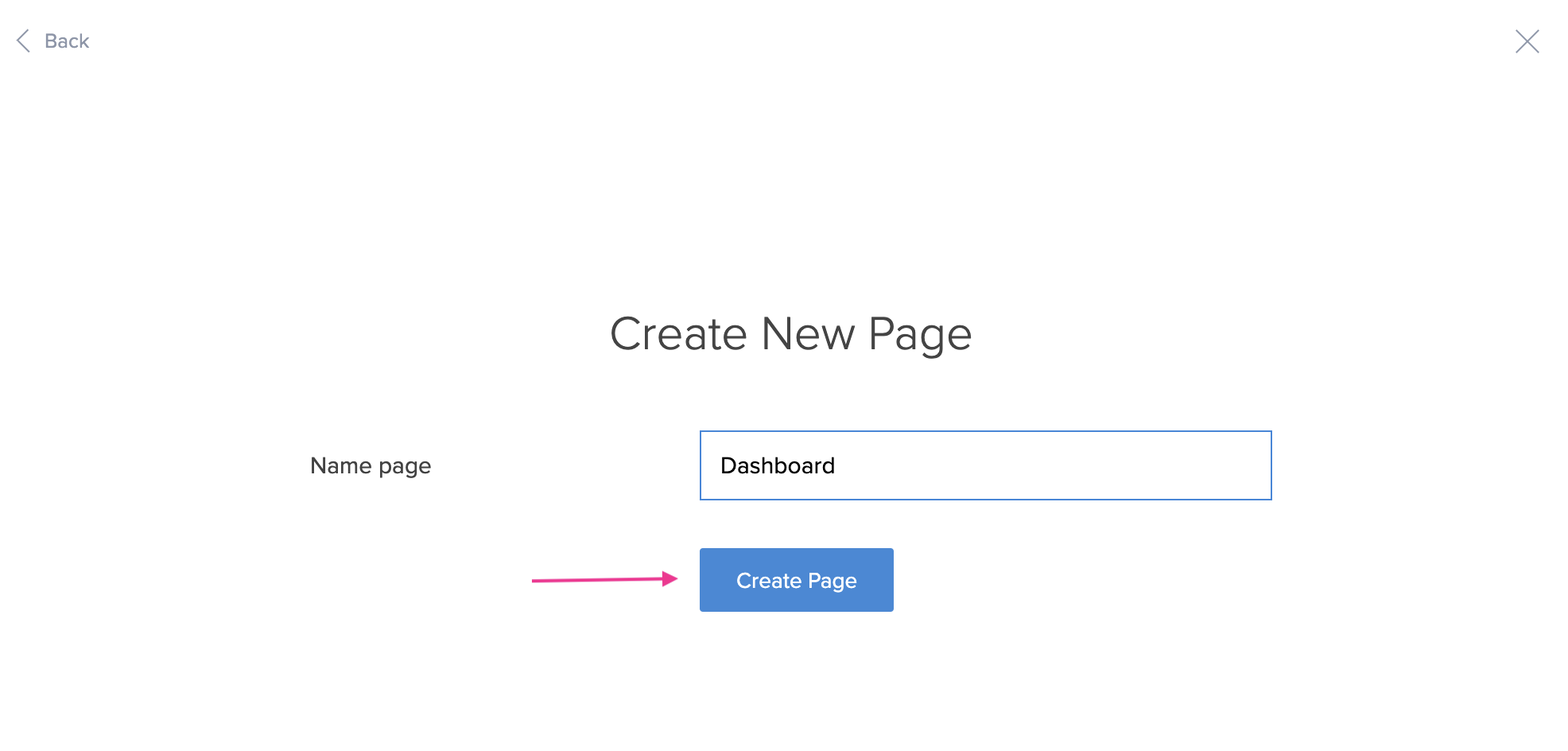 Create New Page