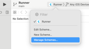 Runner scheme