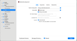 set Build configuration