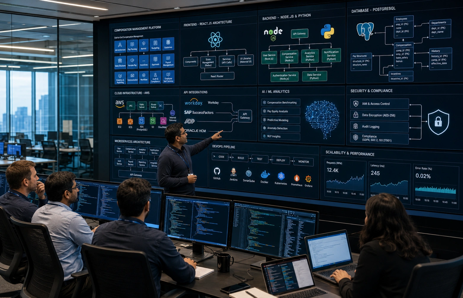Recommended Tech Stack for Building Enterprise Compensation Management Software