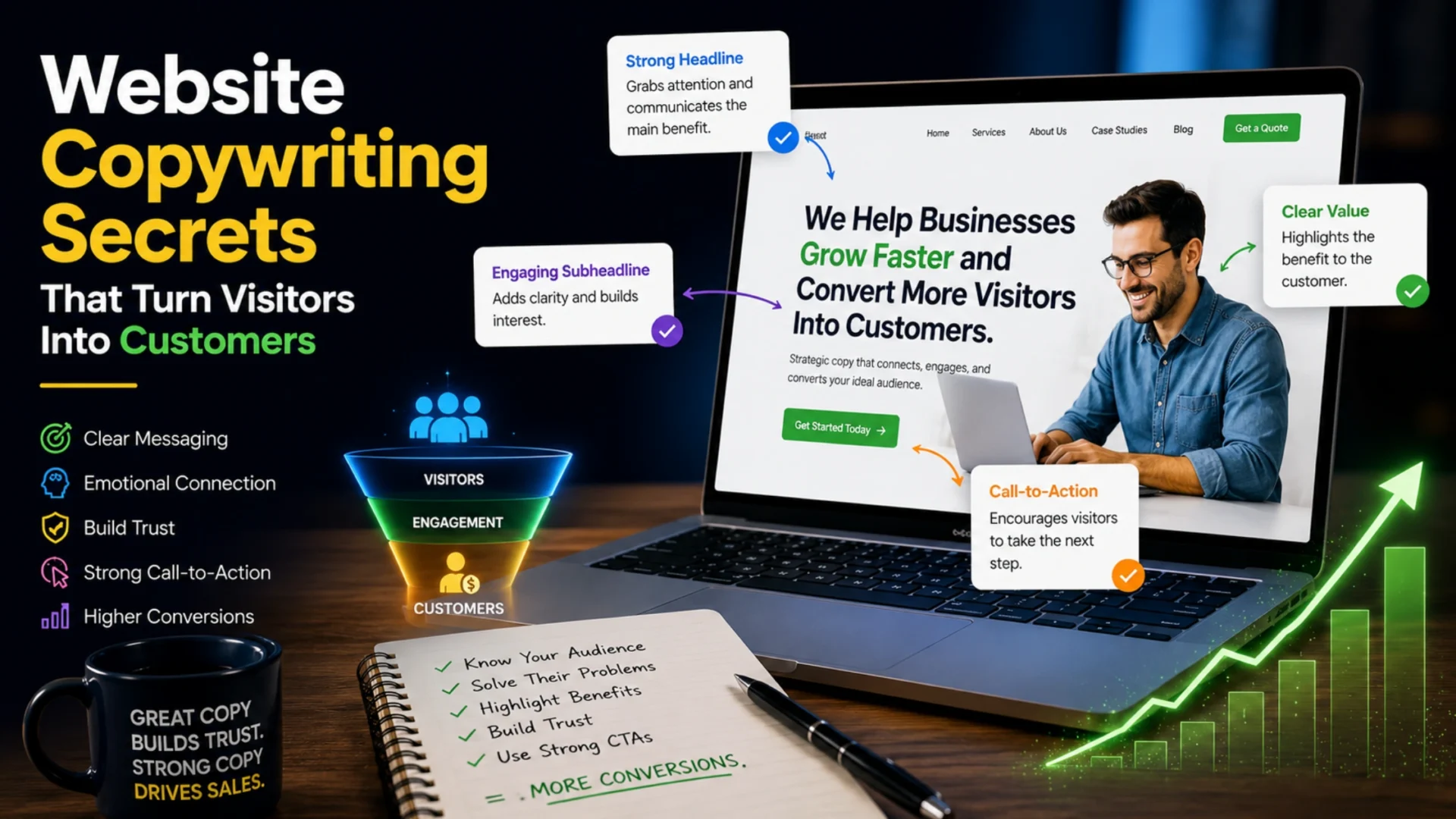 Website Copywriting Secrets That Turn Visitors Into Customers