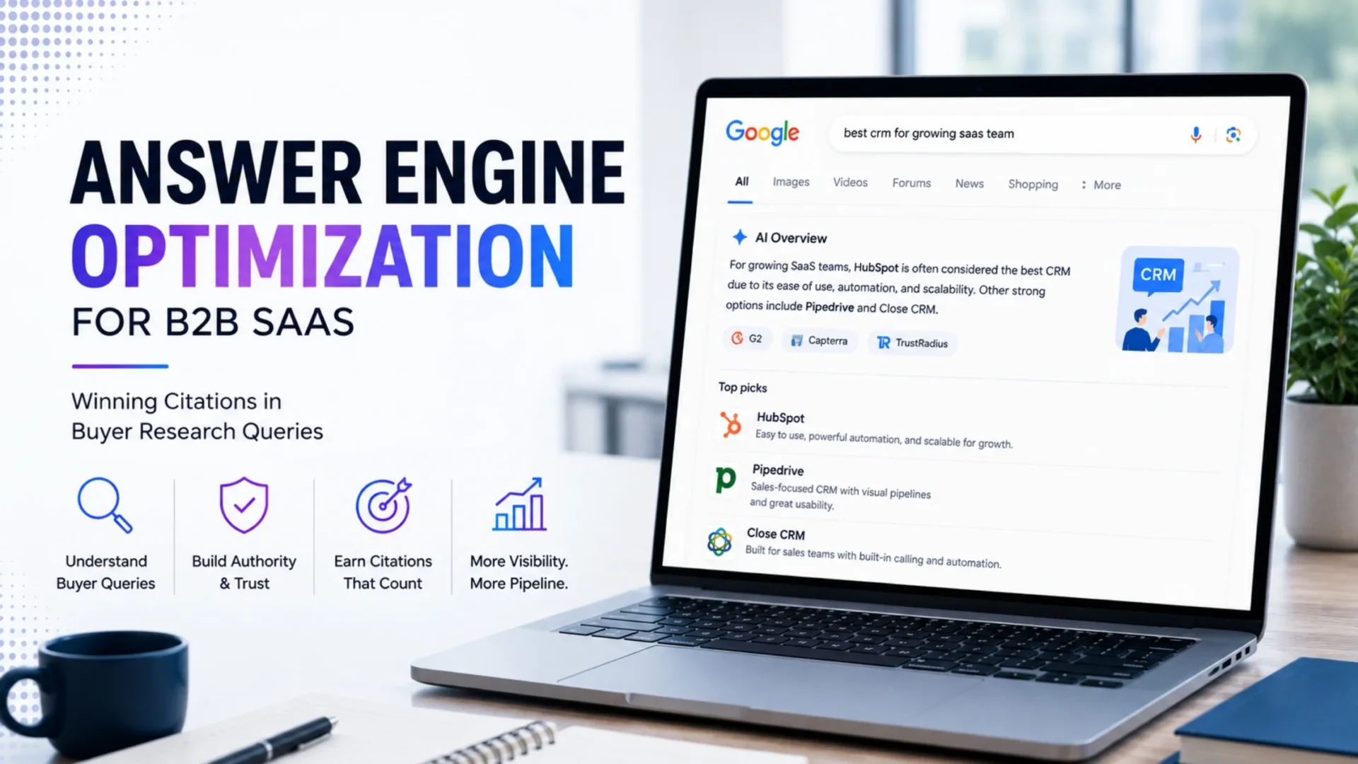 Answer Engine Optimization for B2B SaaS: Winning Citations in Buyer Research Queries
