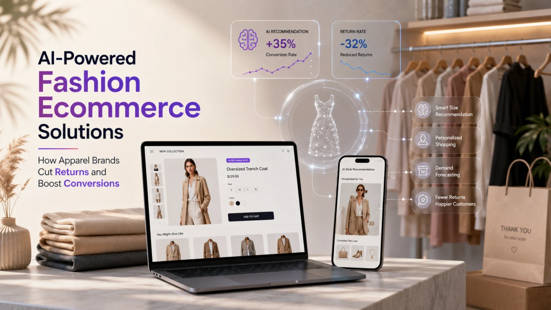 AI-Powered Fashion Ecommerce Solutions How Apparel Brands Cut Returns and Boost Conversions
