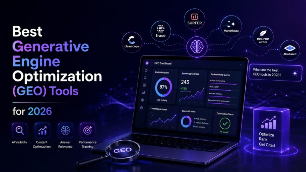 Best Generative Engine Optimization (GEO) Tools for 2026
