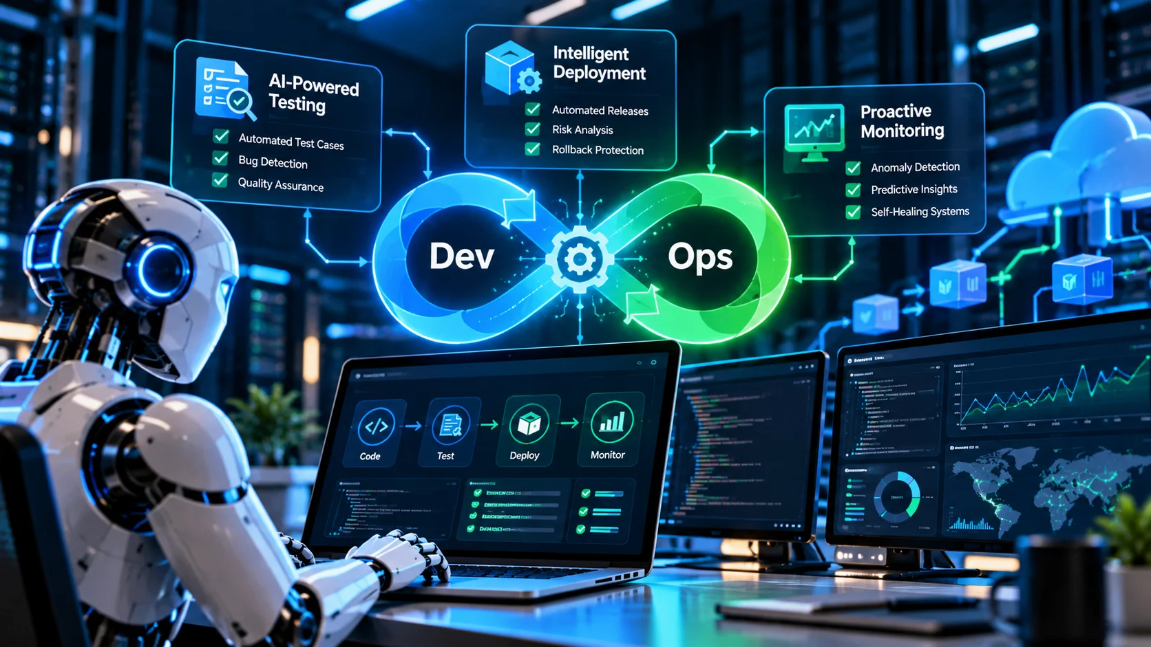 AI in DevOps: How to Automate Software Testing, Deployment, and Monitoring