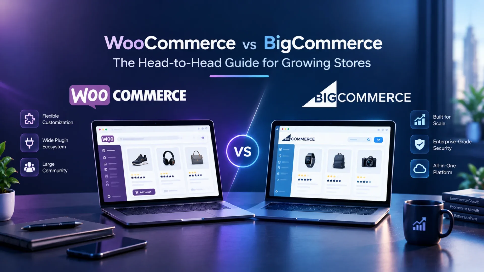WooCommerce vs BigCommerce: The Head-to-Head Guide for Growing Stores